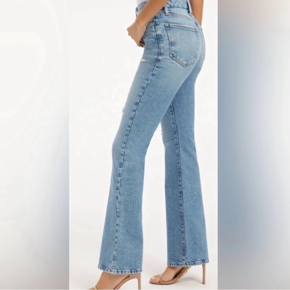 Good American Light Blue Boot Cut Jeans - Picture 2 of 10